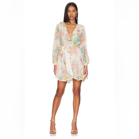 🌸SOLD🌸 Spell Lei Lei Frill Playdress Cream Floral - Picture 4 of 8